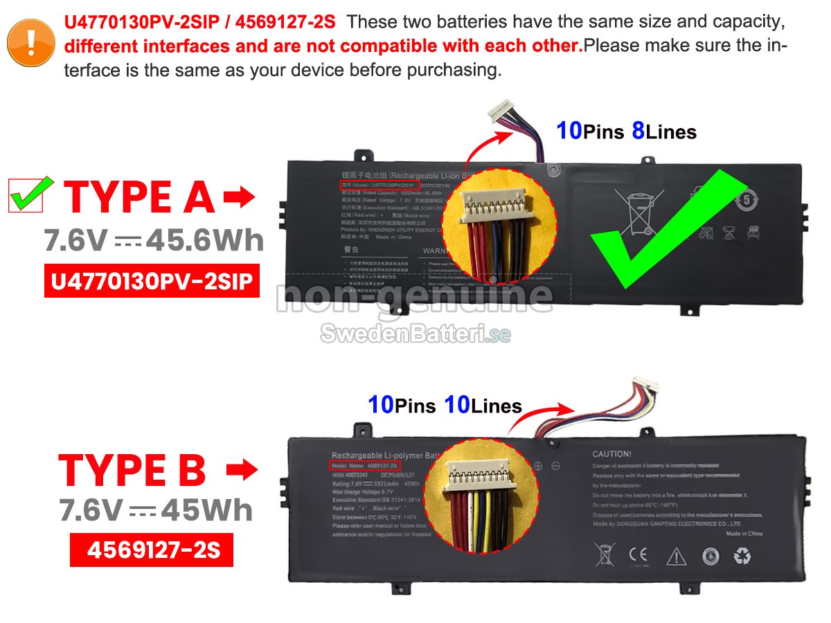 batteri till Teclast MEDION Akoya E15303