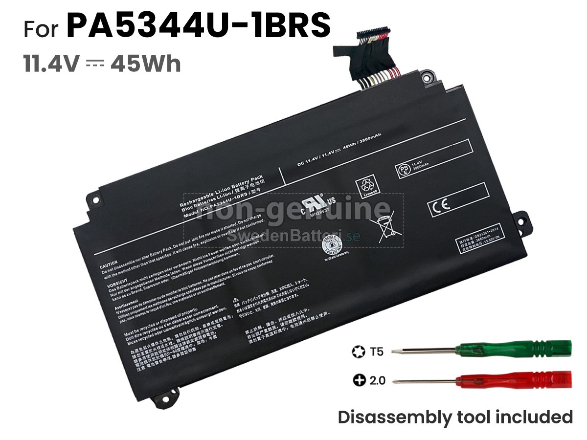 batteri till Toshiba PA5344U-1BRS(3ICP4/60/80)