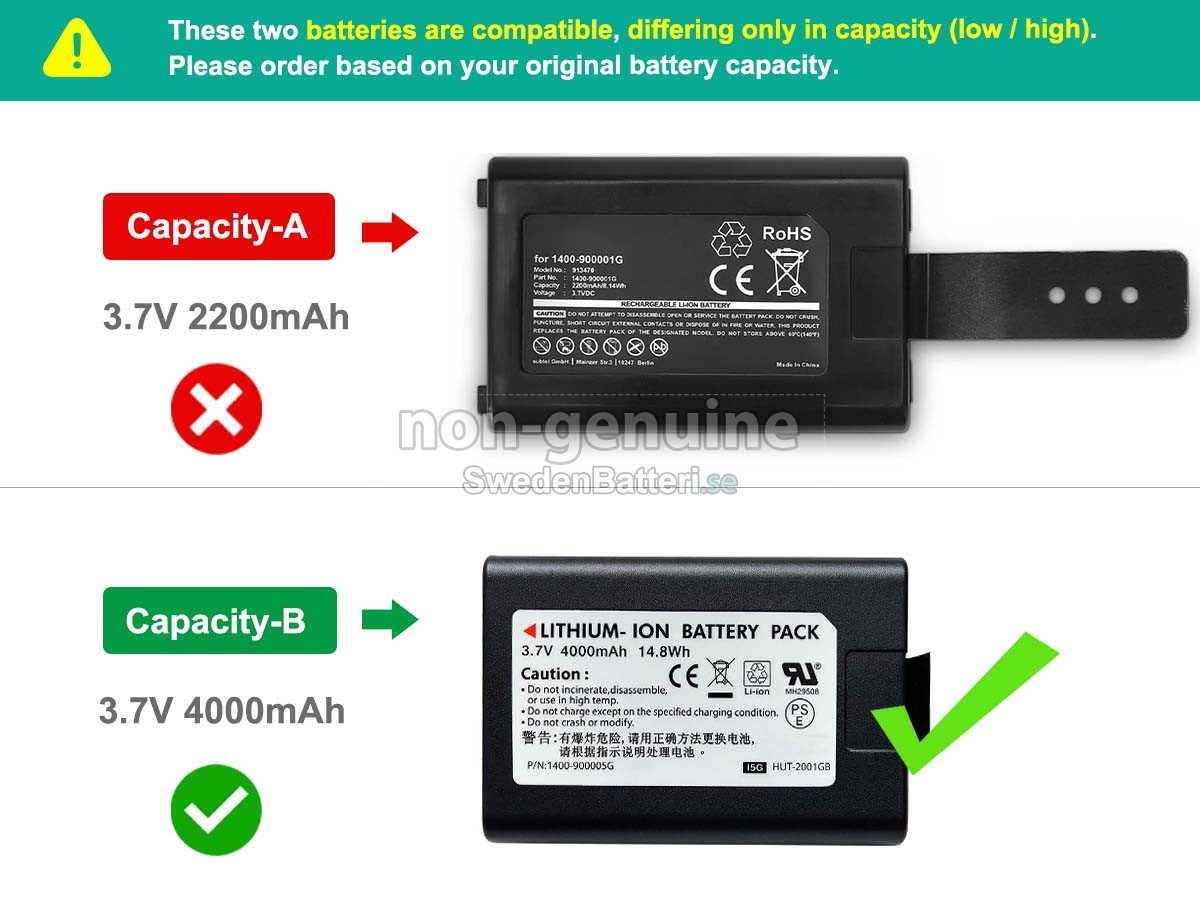 batteri till Unitech PA690