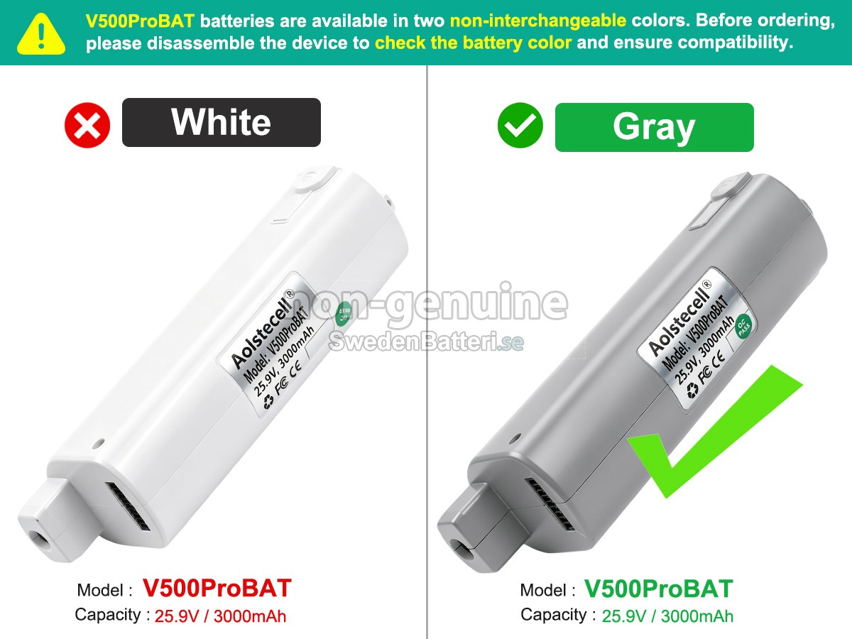 batteri till UWANT V500BAT