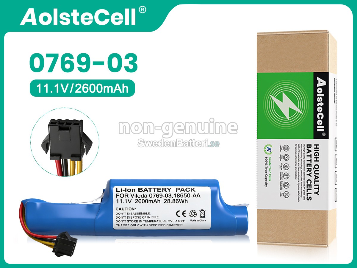 batteri till Vileda 0769-03
