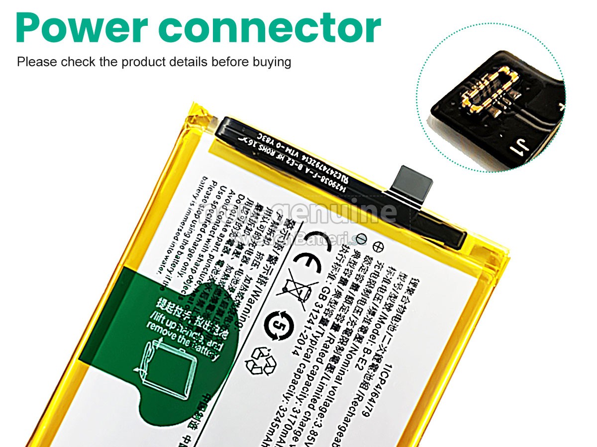 batteri till Vivo B-E2