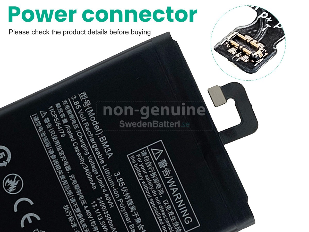 batteri till XiaoMi NOTE 3