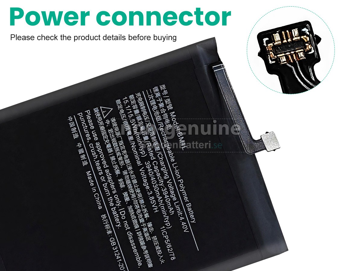 batteri till XiaoMi BM4L
