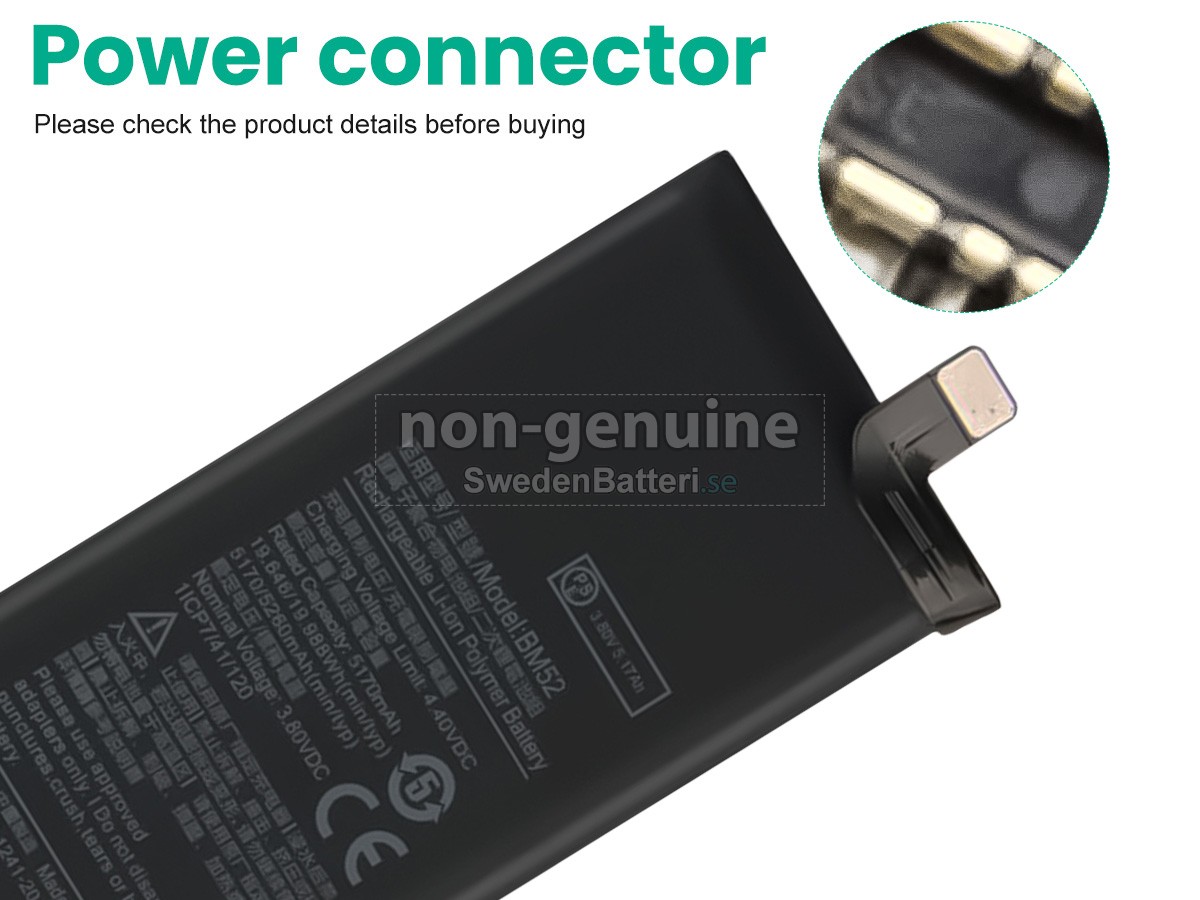 batteri till XiaoMi NOTE10