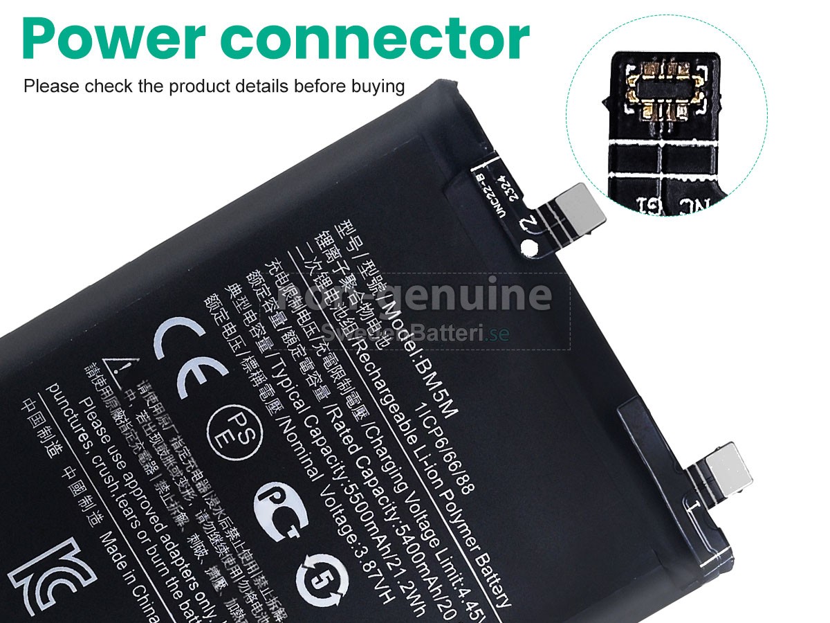 batteri till XiaoMi REDMI K60