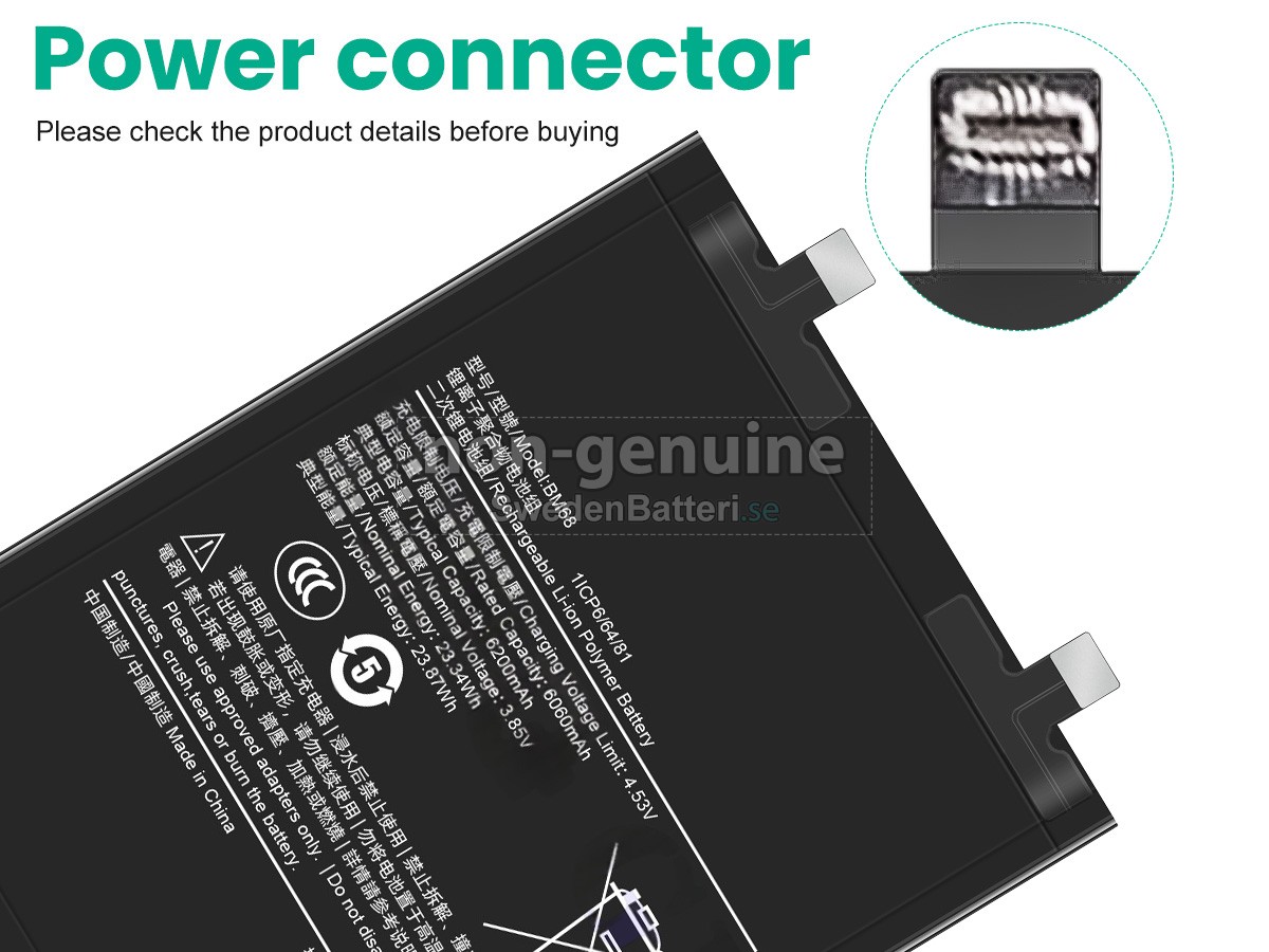 batteri till XiaoMi NOTE 14 PRO PLUS