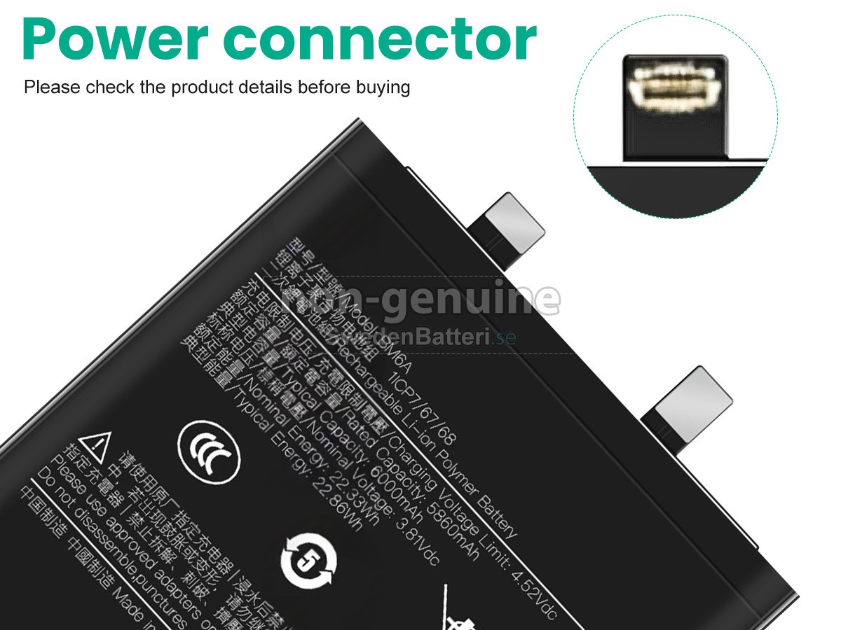 batteri till XiaoMi BM6A
