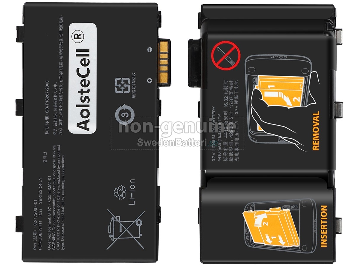 batteri till Zebra BTRY-TC55-44MA1-01