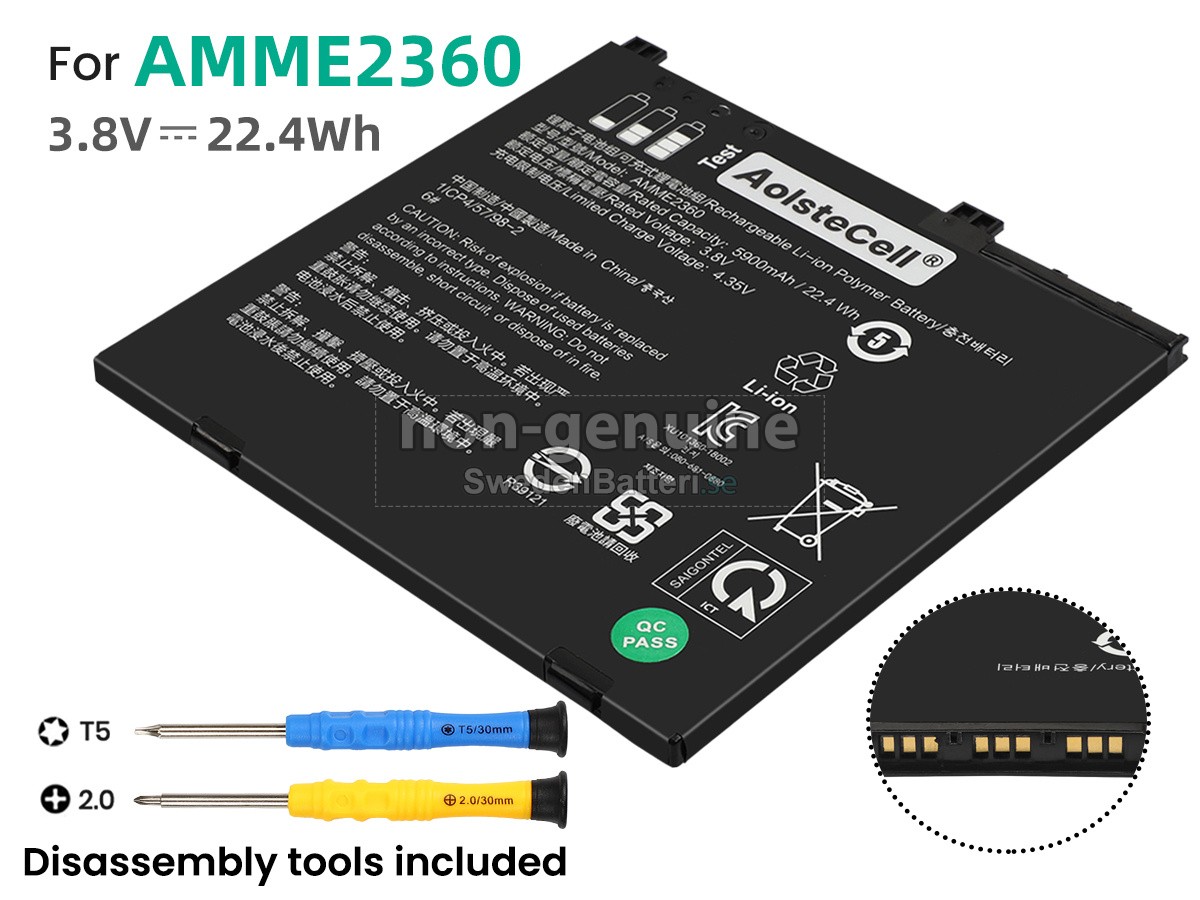 batteri till Zebra AMME2360(1ICP4/57/98-2)