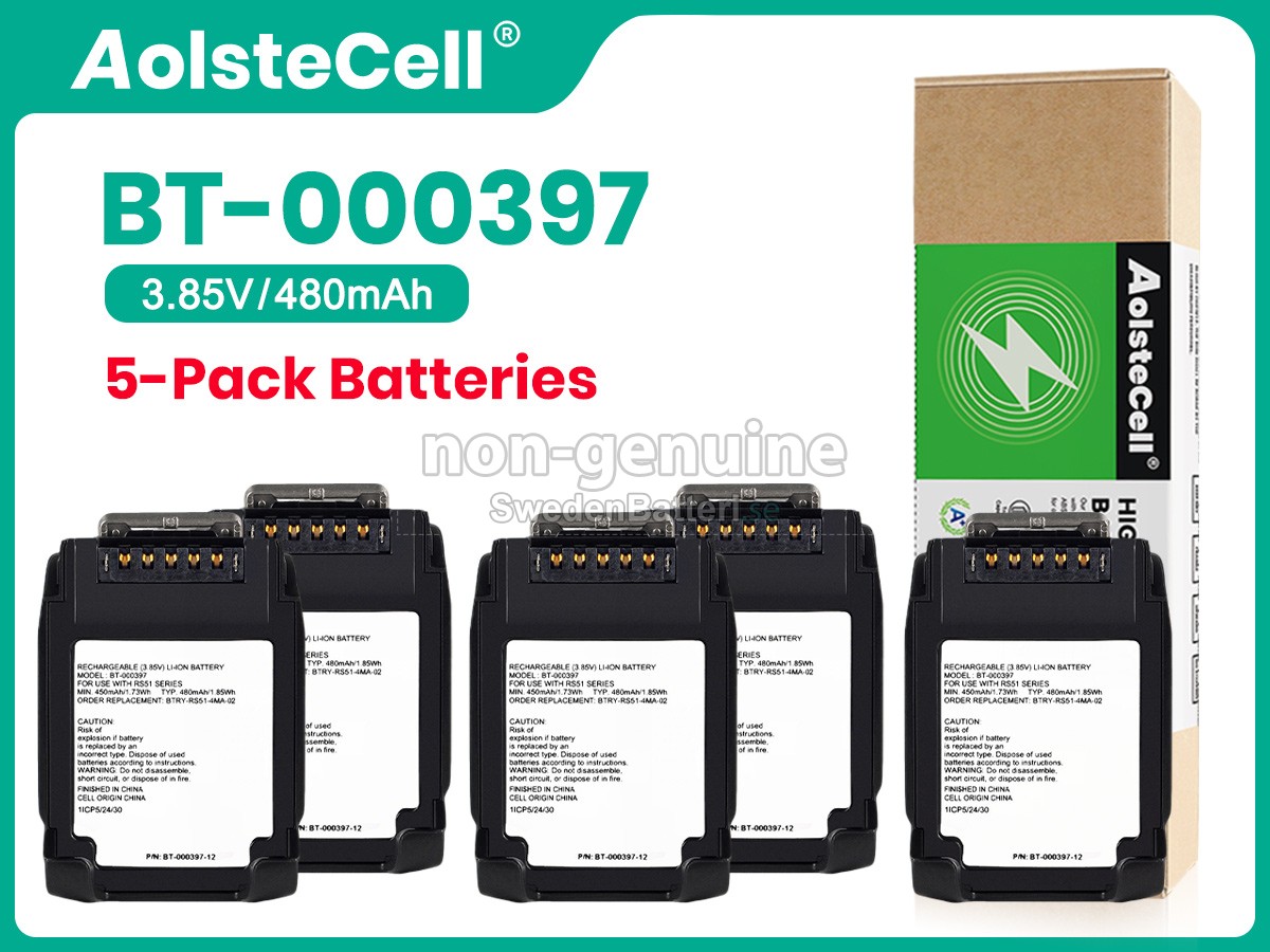 batteri till Zebra RS6100 BLUETOOTH RING SCANNER