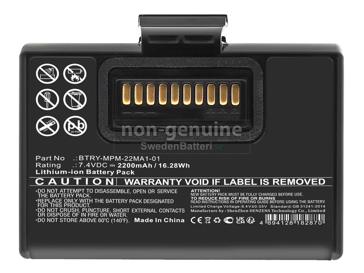 batteri till Zebra BTRY-MPM-22MA1-01
