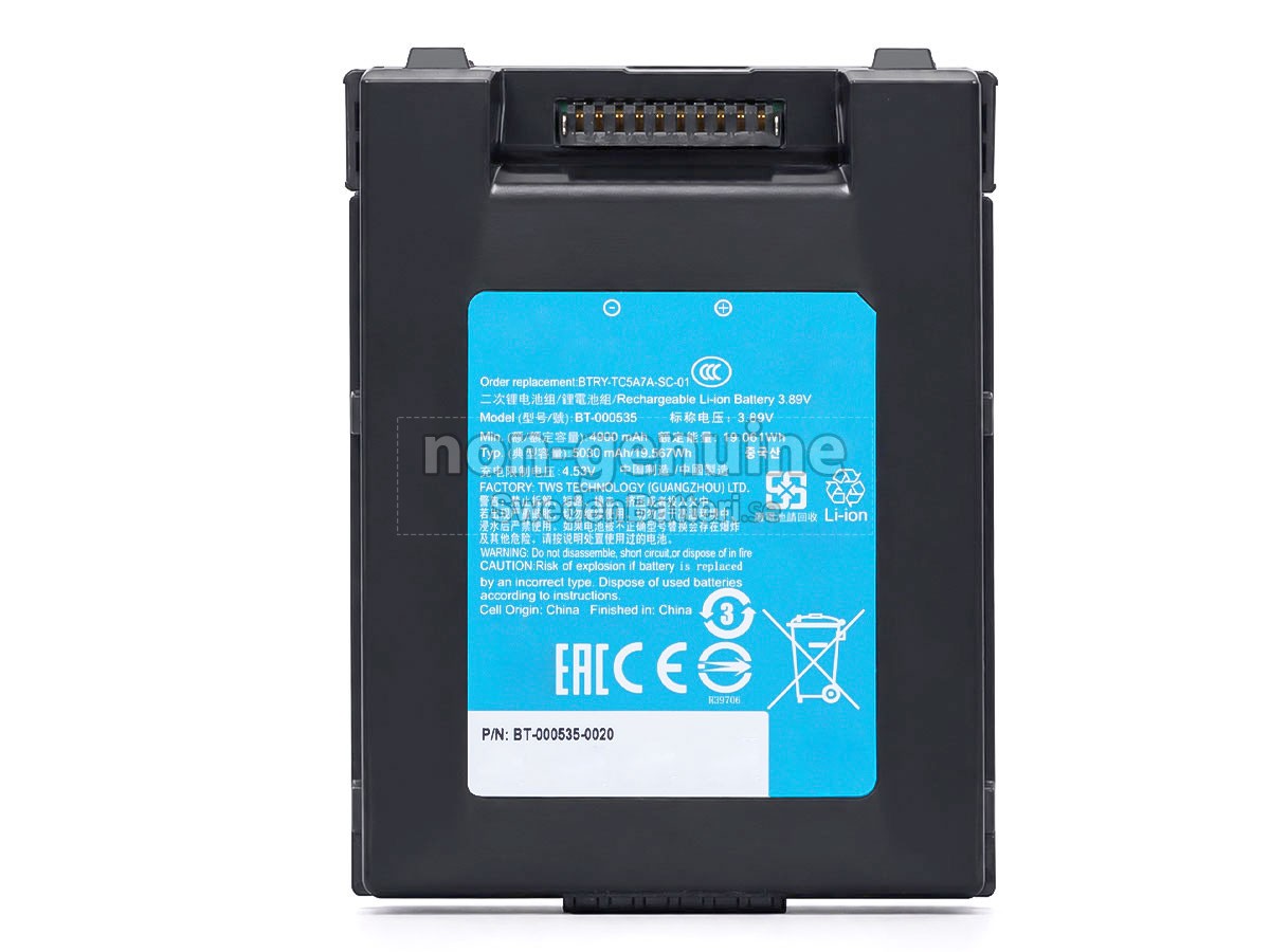 batteri till Zebra BT-000535-0020