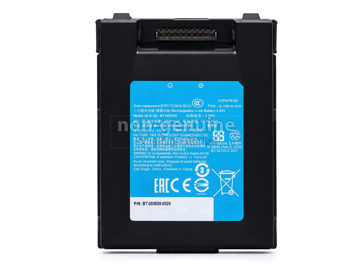 batteri till Zebra BT-000535-0020