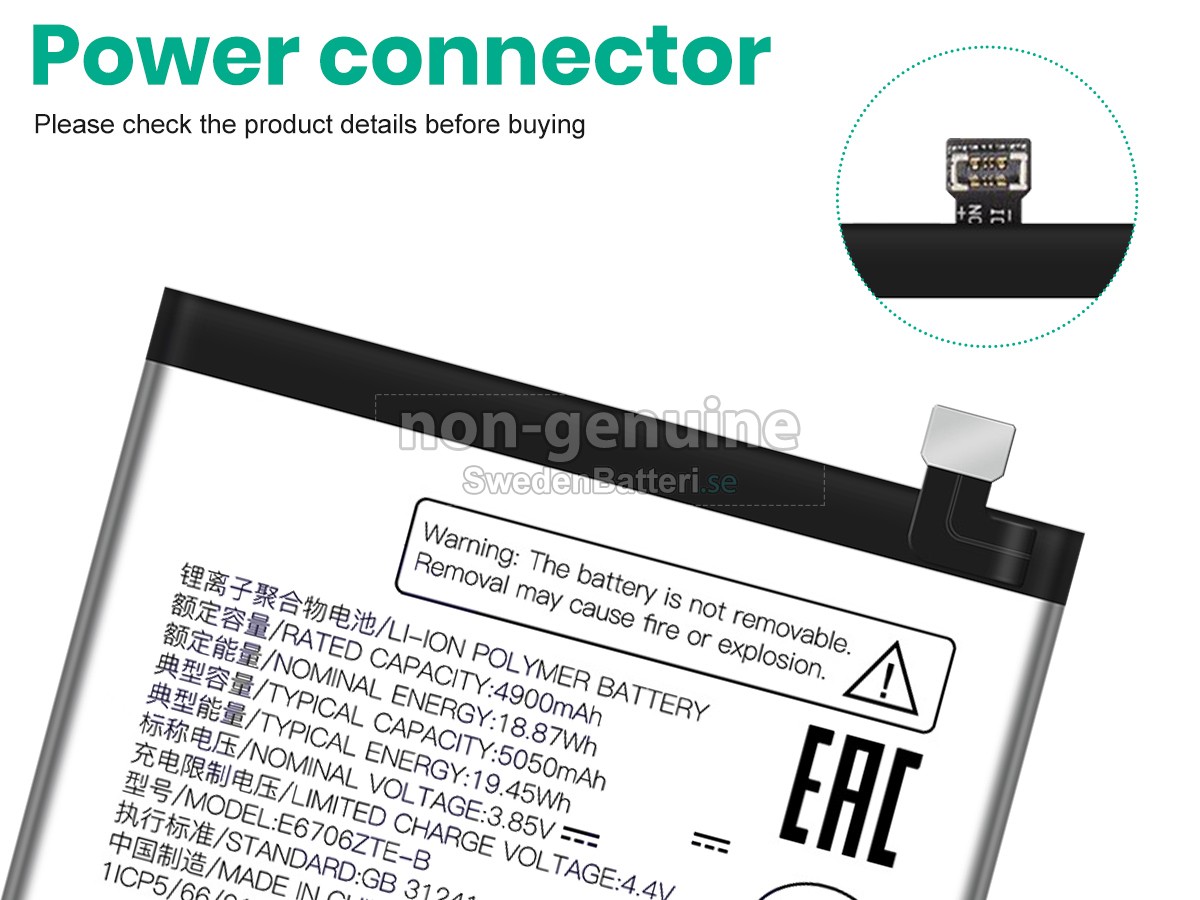 batteri till ZTE E6706ZTE-B