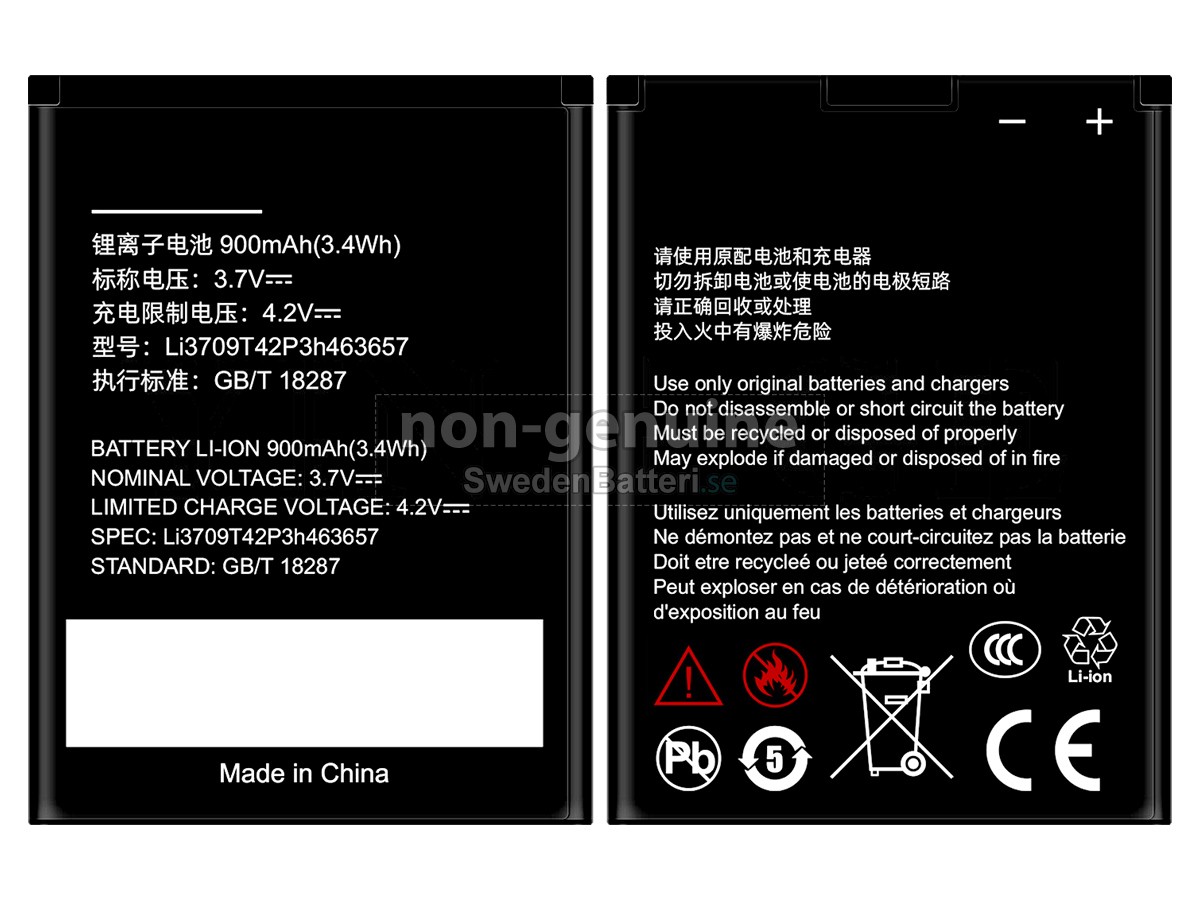batteri till ZTE N281